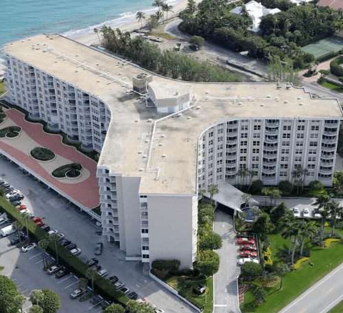 Commercial flat roof in west palm beach