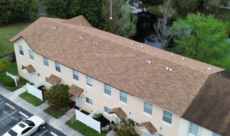 Shingle Roof Replacement - Multi Family Residence. Margate, Florida.